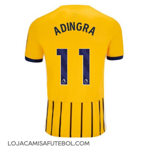 Camisa de Futebol Brighton Simon Adingra #11 Equipamento Secundário 2024-25 Manga Curta